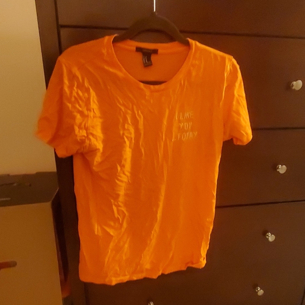 Neon orange t-shirt
